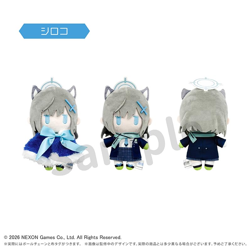 Blue Archive Shiroko Cape Tapi Plushie