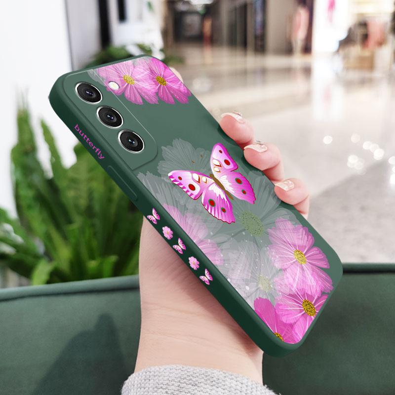 

Printed Butterfly Phone Case For Samsung Galaxy A37 A57 Liquid Silicone Cover Samsung A37