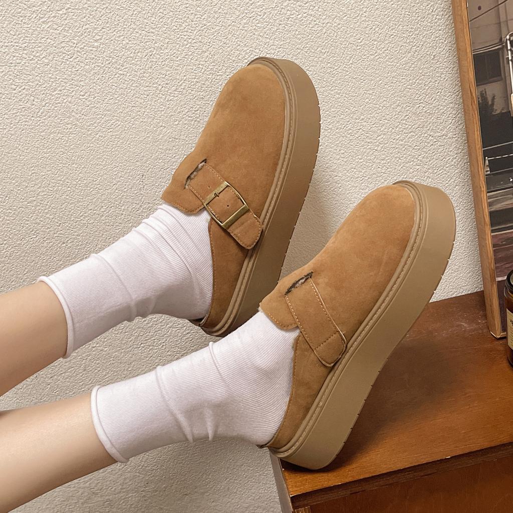 Fashion Winter Women's Indoor Slippers Warm Soft Soled Comfortable Outdoor Non Slip Suitable for Couples FashionBedroom Home Shoes