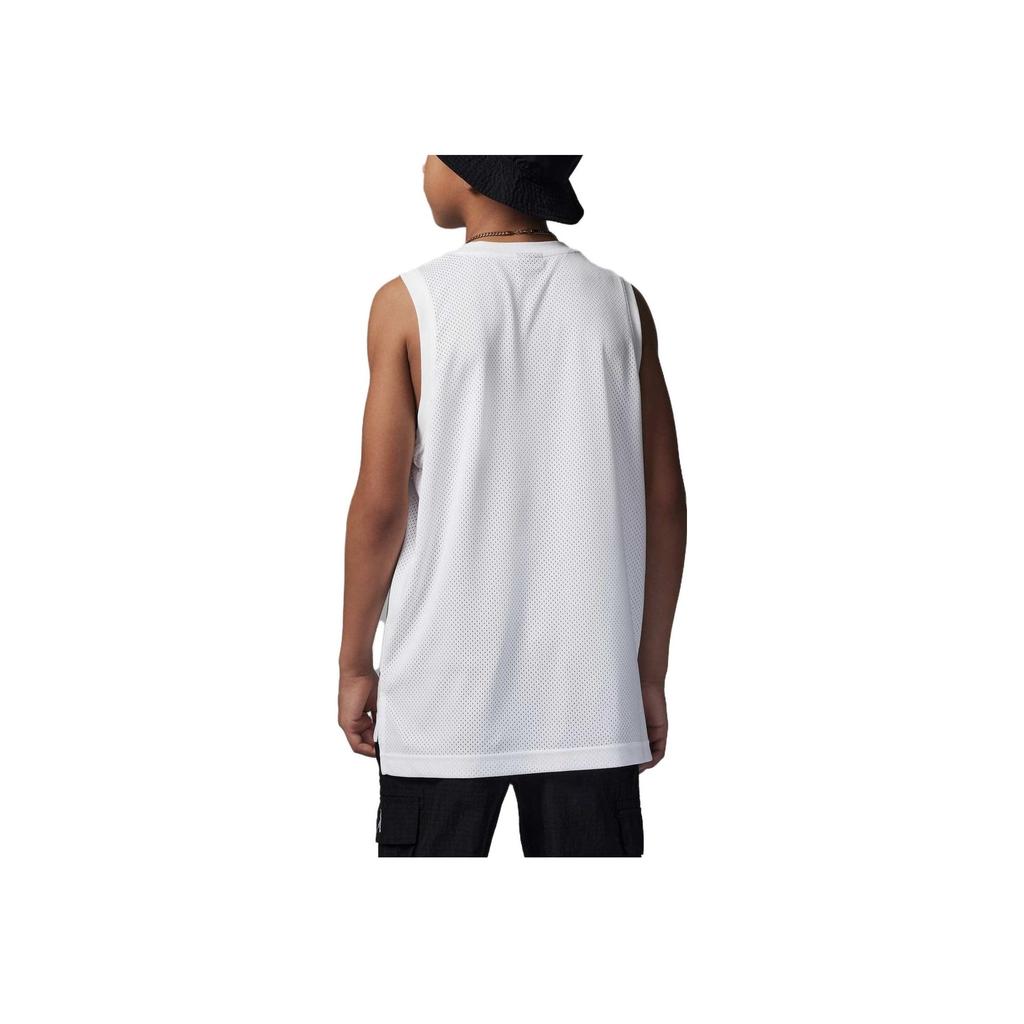 Jordan Flight MVP Letter Logo Print Round Neck Sleeveless Vest Kids Tops White FQ0763-100