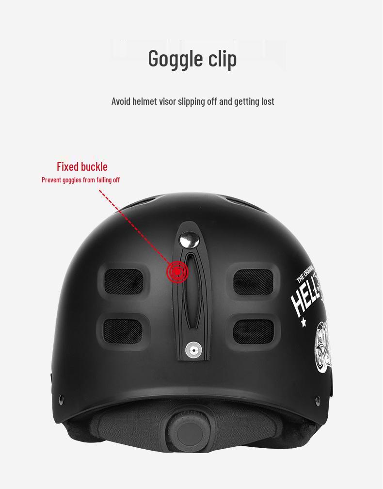 Adjustable Professional Ski & Snowboard Helmet for Men & Women - Warm, Safe, Durable Anti-Collision Equipment