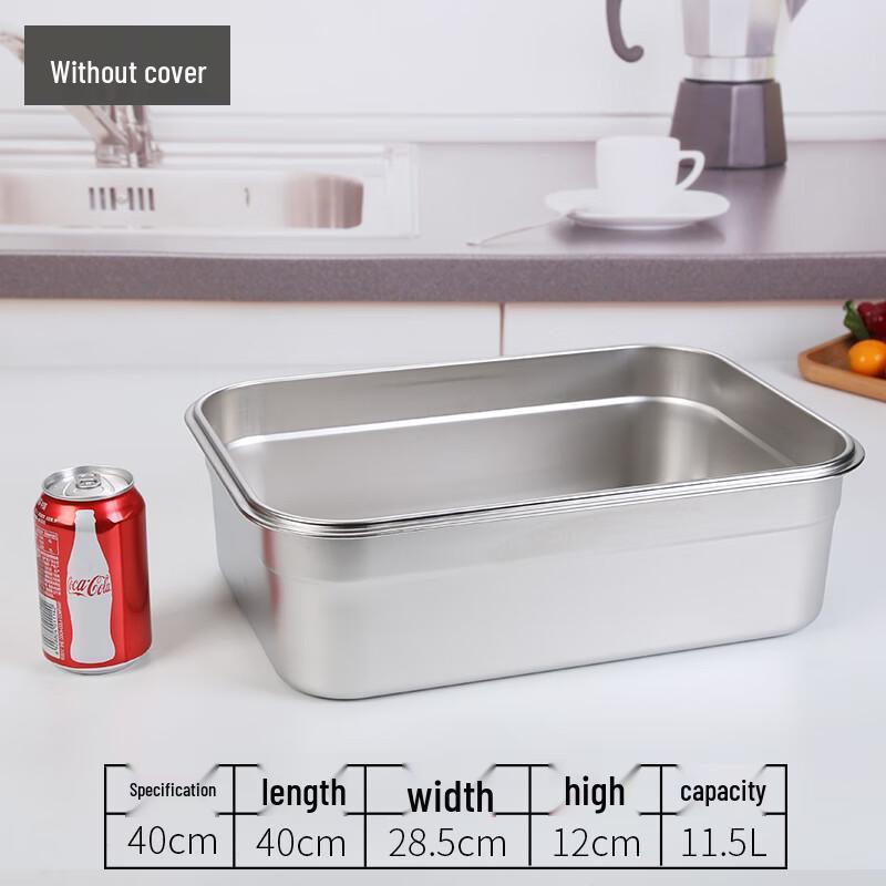

304 Stainless Steel Rectangular Food Storage Container