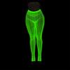 Women's in the Dark Tights Neon Striped Sheer for Party Wear