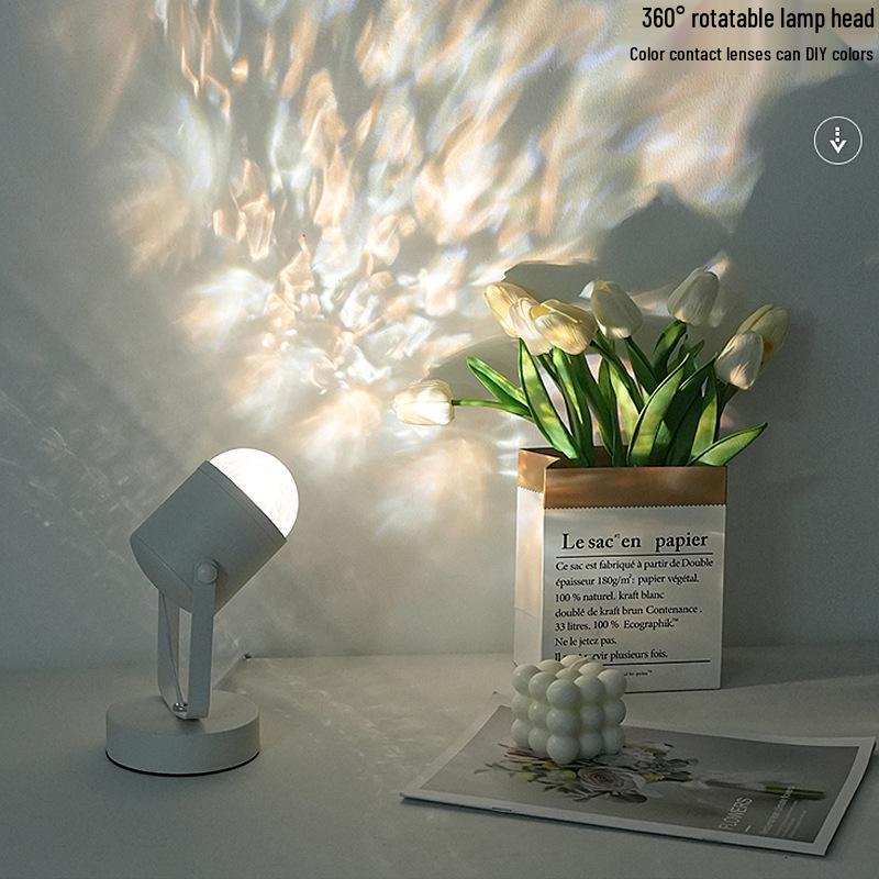 

Атмосферный светильник «Водная рябь»: Напольный проектор с двумя головками «Закат» и «Северное сияние» для гостиной и стриминга