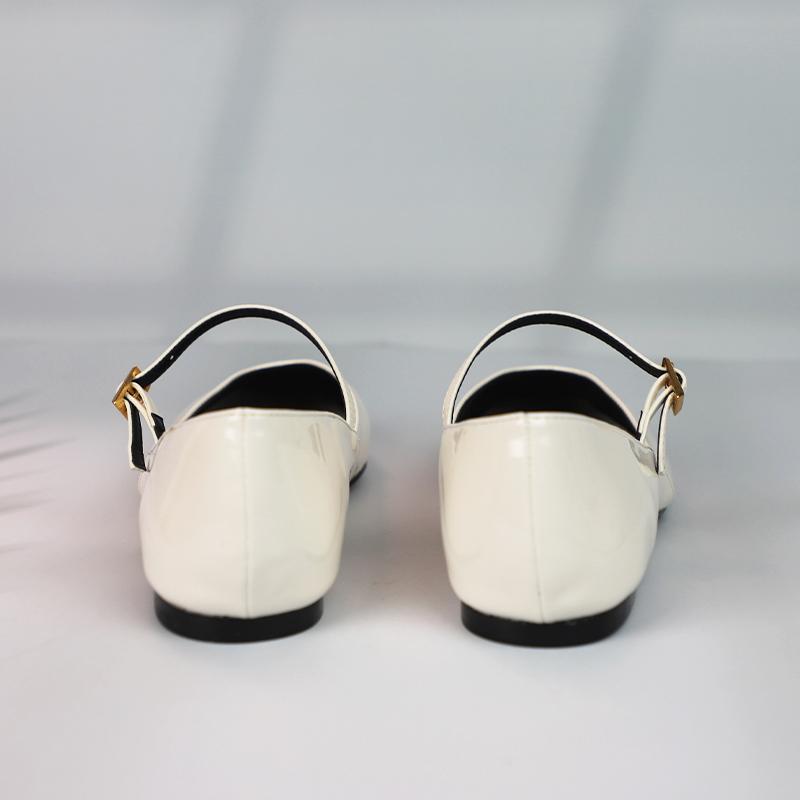 Summer Women's Mary Jane Shoes Shallow Buckle Strap Soft Sole Leisure High Quality Walking Outside Ladies Ballet Flats