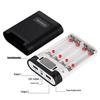 4-Section 18650 Battery Power Bank Shell with Dual USB, Solder-Free