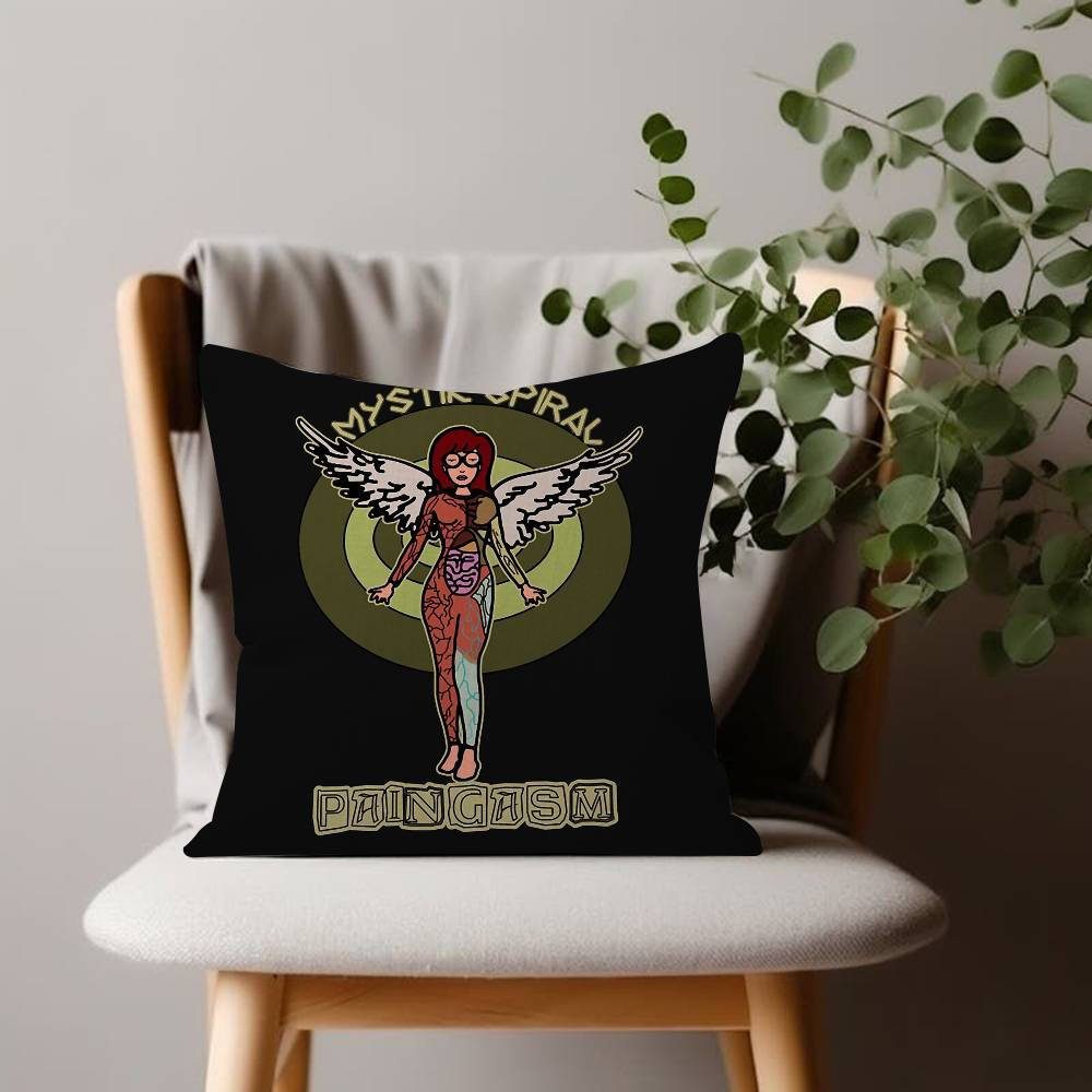 Cartoon Fashion Fashion Decorative Pillowcase Throw Cover D-Daria Pillow Case Cushion For Living Room Square Home Decor