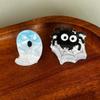Lightweight Mini Shark Clip Acrylic Acrylic Ghost Hairpin Halloween Hair Claw  Costume Night