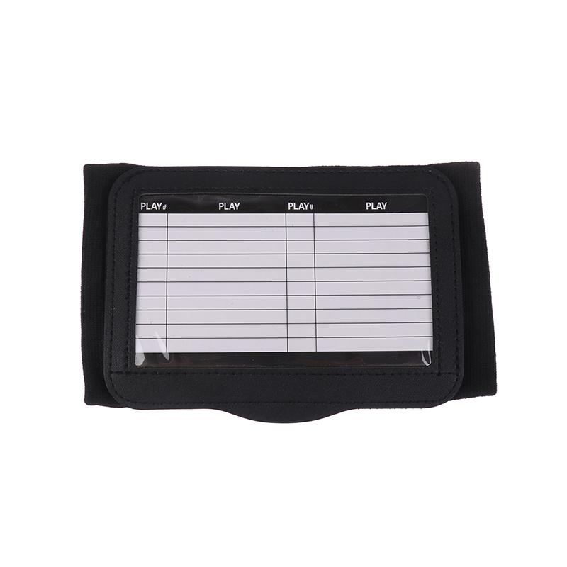 Rugby Wristband Training Equipment Teaching Board With Viewing Window Armband For Play Softball Signs Baseball Hockey