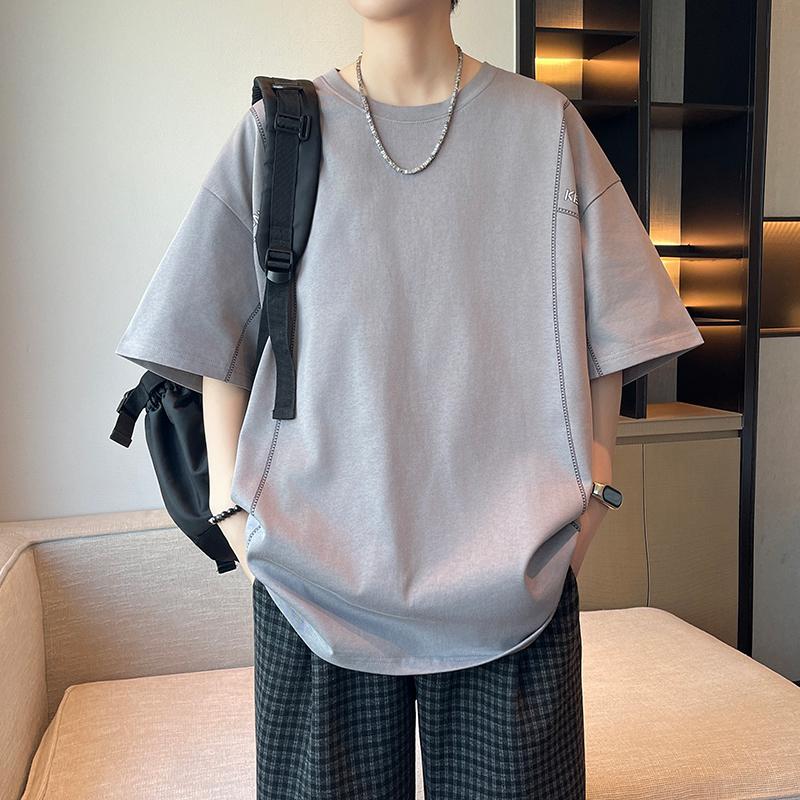 Short-sleeved T-shirt Tops Half-sleeve Round Neck Half-sleeved T-shirt