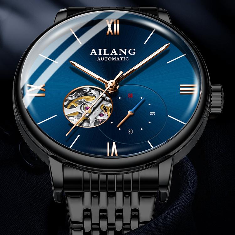 Neue Herrenuhr, vollautomatische mechanische Uhr, echte Schweizer Freizeituhr