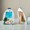 Küsten Strand Bilderrahmen Holz Ozean Thema Foto Rahmen mit Möwe Kokospalme für Wohnzimmer Schlafzimmer Schreibtisch Tisch Dekoration