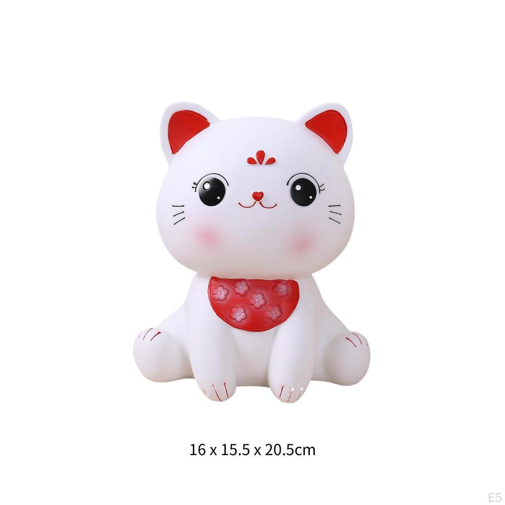 Cat Money Bank Piggy Animal Cute Novelty Desktop Ornament Saving Box