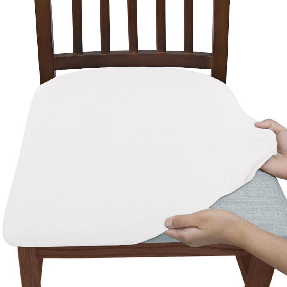 4Pcs Universal Stretch Chair Seat Cover Removable Dirt-resistant Chair Slipcover  Home