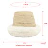 2025 winter new imitation wool Mongolian hat versatile ethnic wind basin hat men and women thickened cold warm bucket hat