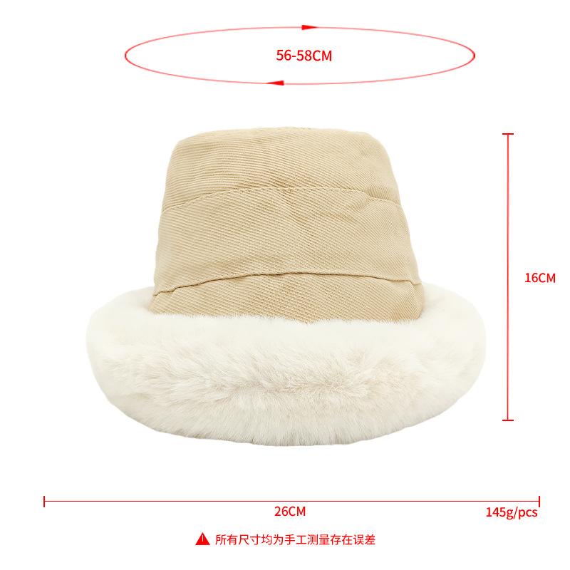 2025 winter new imitation wool Mongolian hat versatile ethnic wind basin hat men and women thickened cold warm bucket hat