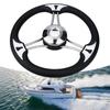 Rueda de timón universal de acero inoxidable de 13.5 pulgadas sin pomo de repuesto Accesorios marinos Rueda de timón para barco