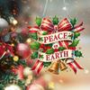 Christmas Theme 2D Flat DIY Hanging Diamond Art Kits Special Shape Rhinestone Diamond Art Window Pendants Wall Door Decoration