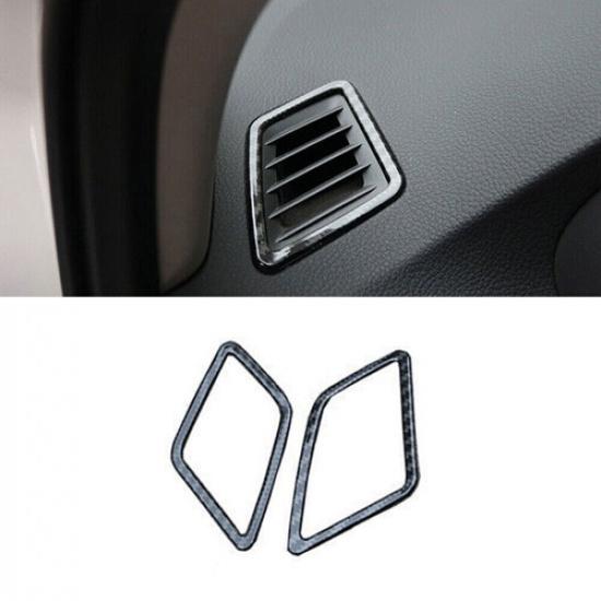 For Nissan Sentra 2013- Carbon Fiber Dashboard Air Outlet Vent Cover Trim 1*