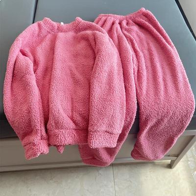 Women's Soft Coral Fleece Pajama Set - Thick, Warm, and Cozy for Autumn/Winter
