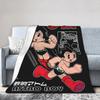 Astro Boy Character Mighty Atom Blanket Animation Flannel Vintage Warm Throw Blanket for Home Restaurant Autumn/Winter Office