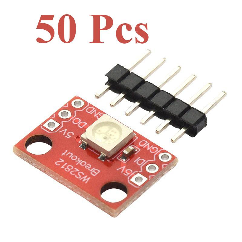 10~100Pcs WS2812 Full Color Light Module Single Wire Interface RGB Light Emitting Diode Compatible STM32 ARM Microcontroller