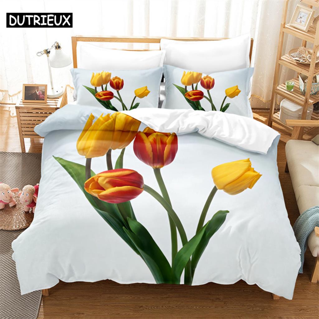 

Comforter Pink Rose Queen Bedding Set Lovers Kids Bedding Digital Printing King Size Bedding Set Comforter (quilt)-EU Single(135*200cm)3pcs