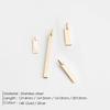 EManco Stainless Steel Mirror Polished Blank Rectangle Pendant Charms Can Make DIY Necklace Bracelet Jewelry Factory Outlet