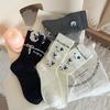 Sock Girls Autumn and Winter Cartoon Mid-calf Socks Pile Pile Socks Sheep Cute Girls Long Calf Socks