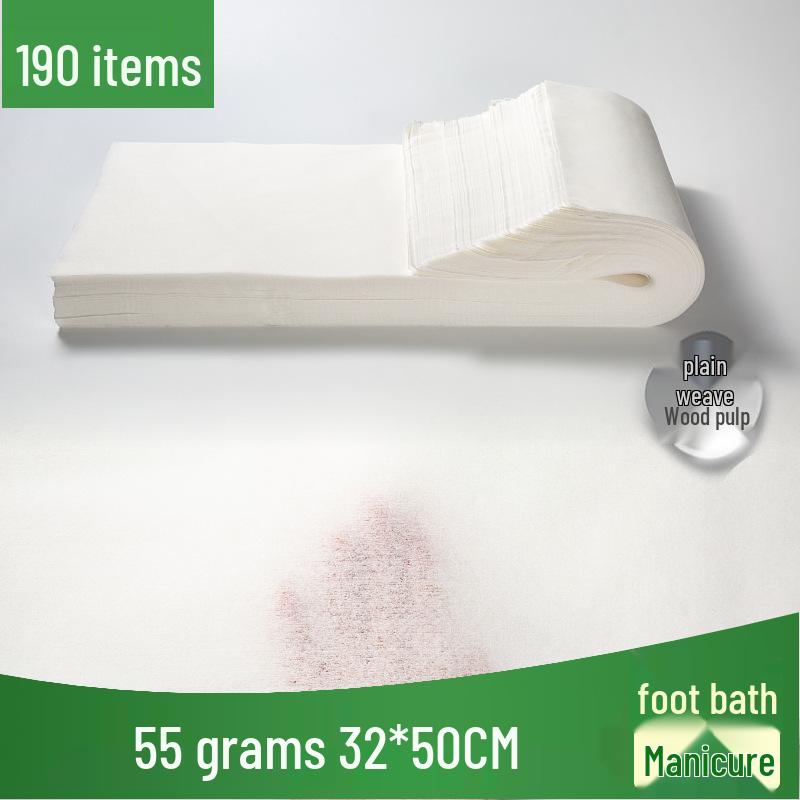 Thick Disposable Foot & Bath Towels for Pedicure, Salon, Nail Art, & Travel