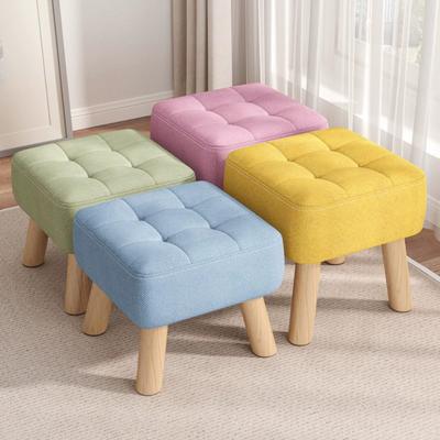 Footstools and Ottomans, Sofa Footstool, Foot Stools for Living Room, Outdoor Footstool with Solid Wood Legs, for Modern Home Living Room Bedroom