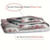 2/3pcs Cat Duvet Cover Set, (1 Duvet Cover + 1/2 Pillowcase, Without Core) Cute Kitten Animal Print Soft Comfortable Bedding Set