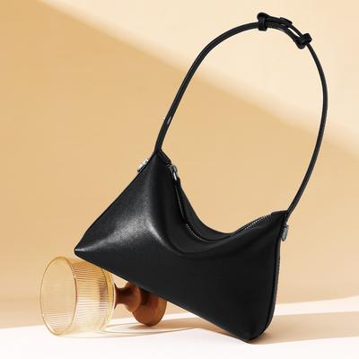 Genuine Leather Underarm Bag Personalized Bag Fashion Simple Style Commuting Shoulder Bag