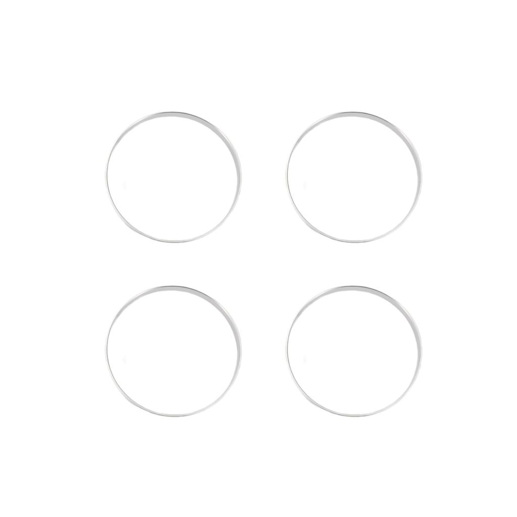 INFINAUTO Hub Centric Rings, 108mm OD X 106.1mm ID, Aluminum Alloy, Silver Tone, 4 Pieces