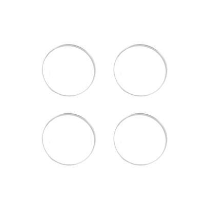 INFINAUTO Radnaben Zentrierring 108mm Außendurchmesser 106.1mm Innendurchmesser Auto Radnabenring Aluminiumlegierung Silberfarben 4 Stück