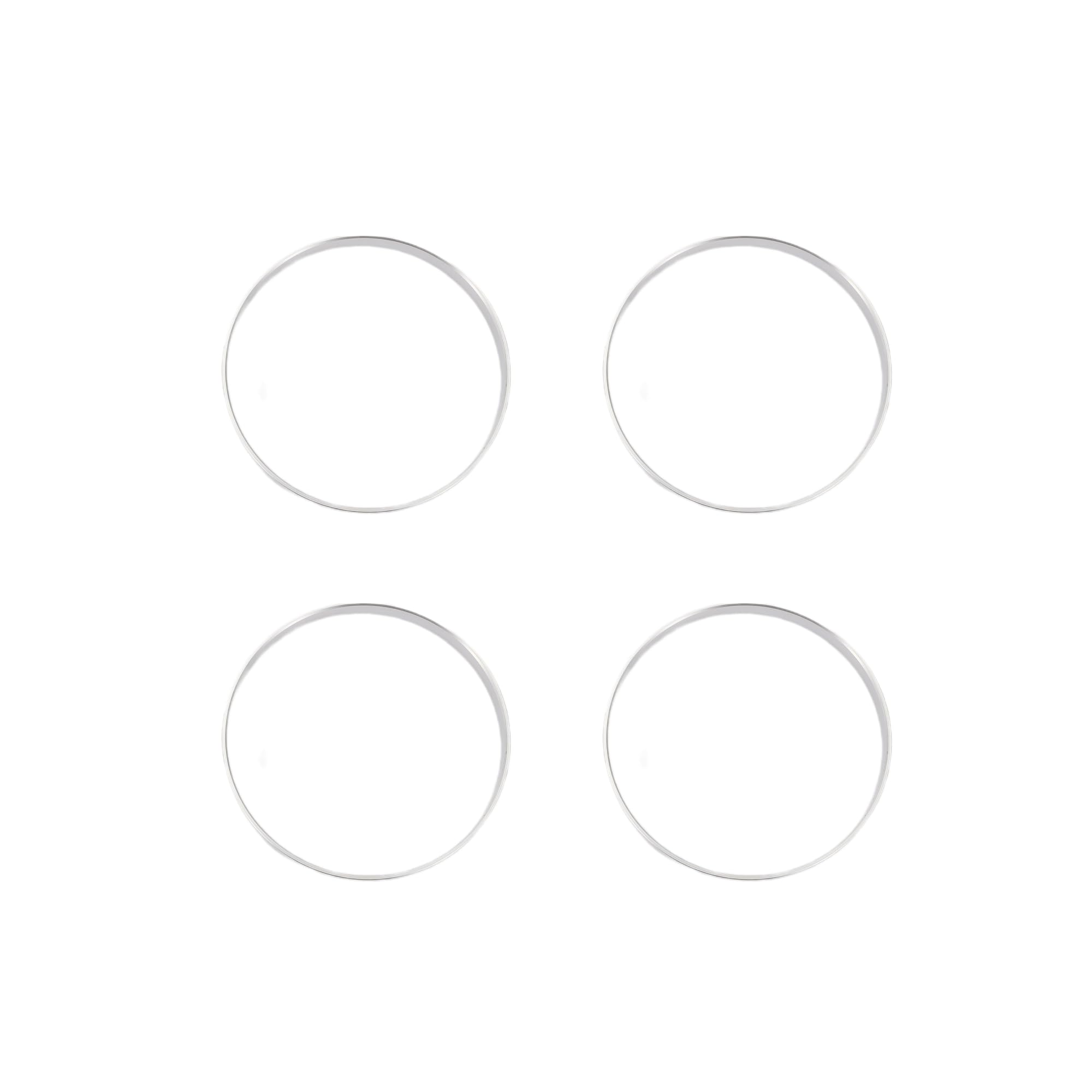 

INFINAUTO Hub Centric Rings, 108mm OD x 106.1mm ID, Aluminum Alloy, Silver Tone, 4 Pieces