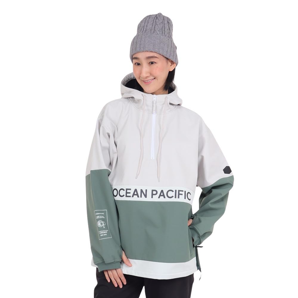 

Ocean Pacific Snow Size M Women s Water-Resistant Half-Zip Jacket, Beige, (542404) бежевий