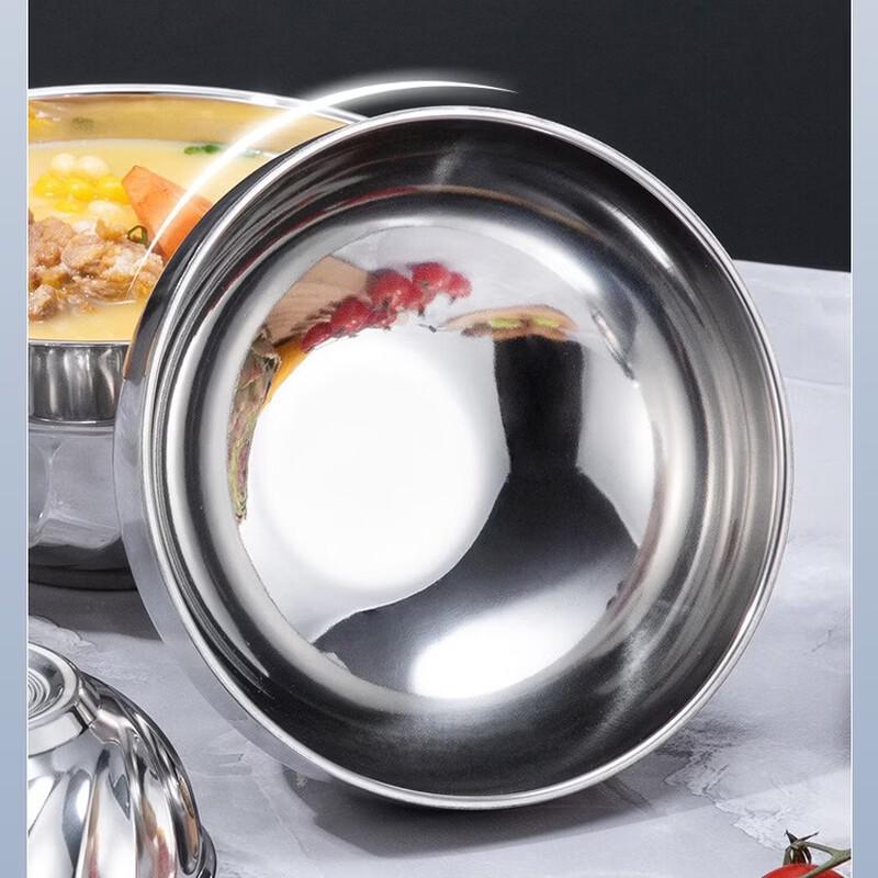 

Abay Stainless Steel Double-Layer Soup Rice Bowl
