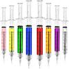 24Pcs Syringe Pen, Multi-Color Retractable Fun Nurses Week Gifts Bulk, Black Ink Novelty Pens Set, Nurse Accessories for Work and Nursing School