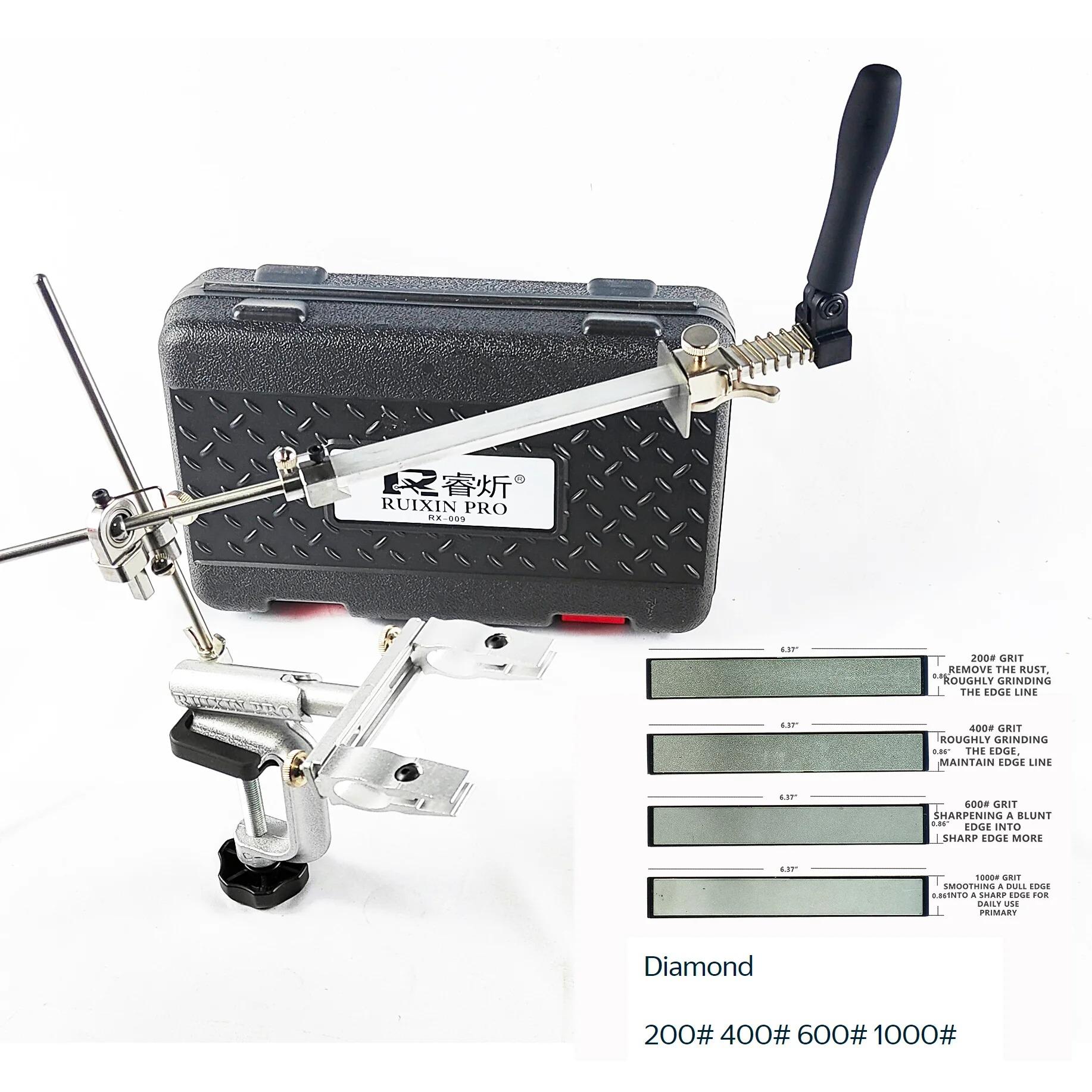 RUIXIN PRO RX-009 Точилка с фиксированным углом Точилка для ножей Алмазный точильный камень Точильный камень Полировальная система заточки RUIXIN PRO RX 009