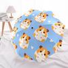 1pc Hamster Print Automatic Folding Umbrella - Portable Collapsible 8-Rib Umbrella for All Seasons Yy251119153