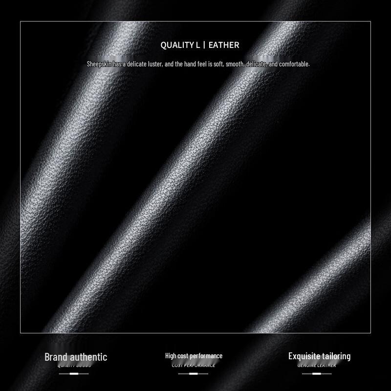 Futing Men's Genuine Sheepskin Hooded Leather Jacket