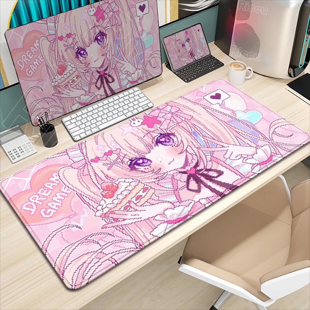 Pretty Anime Cute Angel Girls Mouse Pad Laptop Gaming Non-slip Desk Mat PC Kawaii Game Cabinet Mousepad XXL Keyboard Mats Carpet