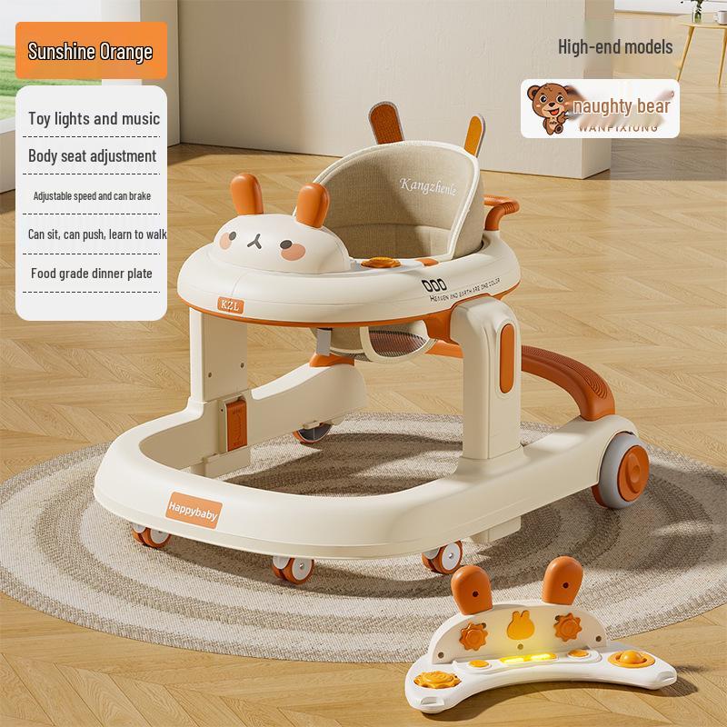 Babywalke Anti-O-Leg Baby Walker, Anti-Rollover, 6-18 Months Baby Push Assist