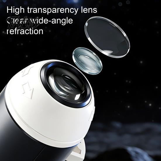 Lampă Nebula pentru Dormitor Lampă Proiector Stele Holografice, Alimentată prin USB, Forma Rachetă, Proiector Planete HD, Cadou Creativ de Ziua de Naștere Lumină de Noapte pentru Băieți cu