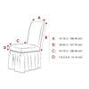 Puff Wedding Chair Cover Banquet Luxury Cover for Chairs Spandex Elasticity Stretch High Back Chair Case Protect Wholesale