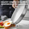 GreenPan Frying Pan 28cm IH Compatible Venice Pro Ceramic Coating inside and out Easy to clean No harmful substances used Safe and secure Light gray