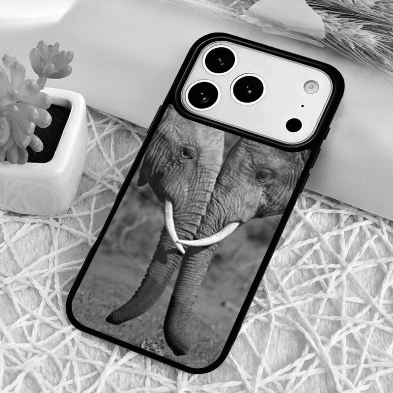 FOREST ELEPHANT Animal Phone Case for iPhone 17 Air 16 15 11 12 14 13 Pro Max Shockproof Cover