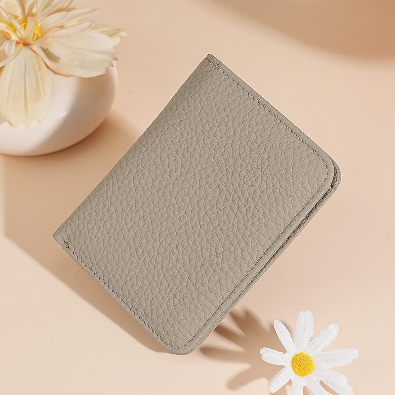 Leather Women's Wallet Simple Mini Women's Wallet Card Bag Zipper Small Coin Bag Change Bag