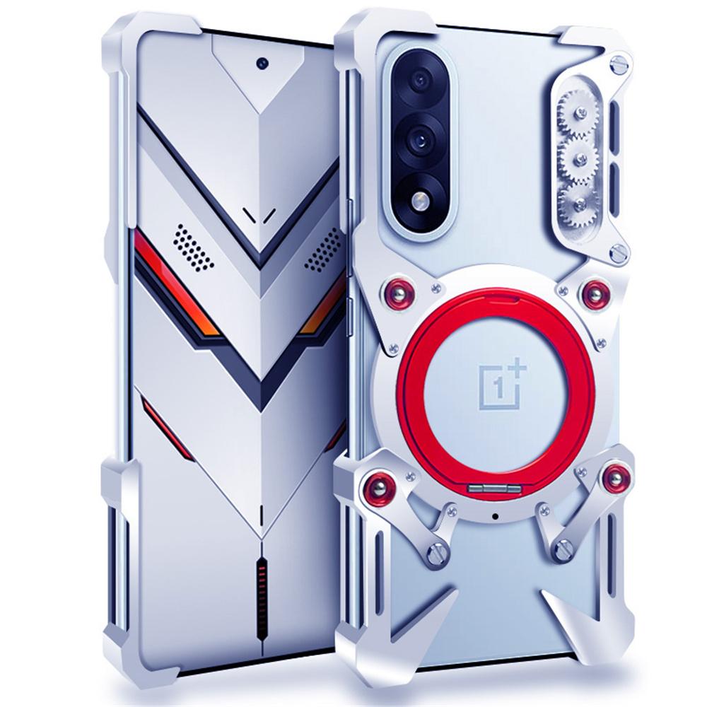 Bumper Case For OnePlus Ace 5 Ultra 5G/Ace 5 Racing 5G/Ace 3 5G/Ace 3 Pro 5G/Ace Pro 5G ,Kickstand Aluminum Alloy Magnetic Phone Cover